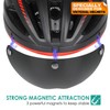 Victgoal Bike Helmet Goggles Visor Strong Magnetic Eye Shield (Colorful)