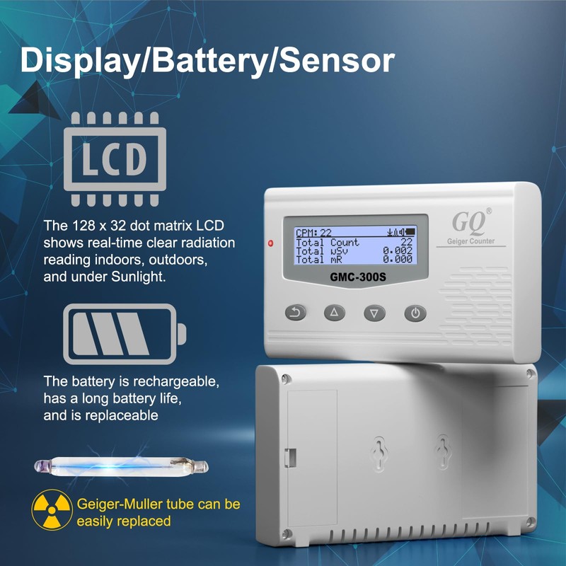 GQ GMC-300S Digital Nuclear Radiation Detector Monitor Meter Geiger Counter