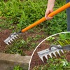 Garden Rake, Multi-Purpose Garden Weed Tool, Weed Hoe, Portable Weed