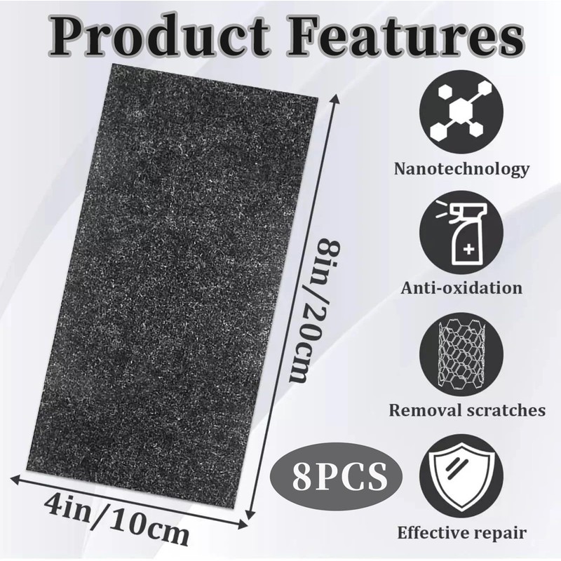 ChaneeHann Nano Sparkle Cloth, Nano Scratch Remover Cloths, Microfibre Polishing