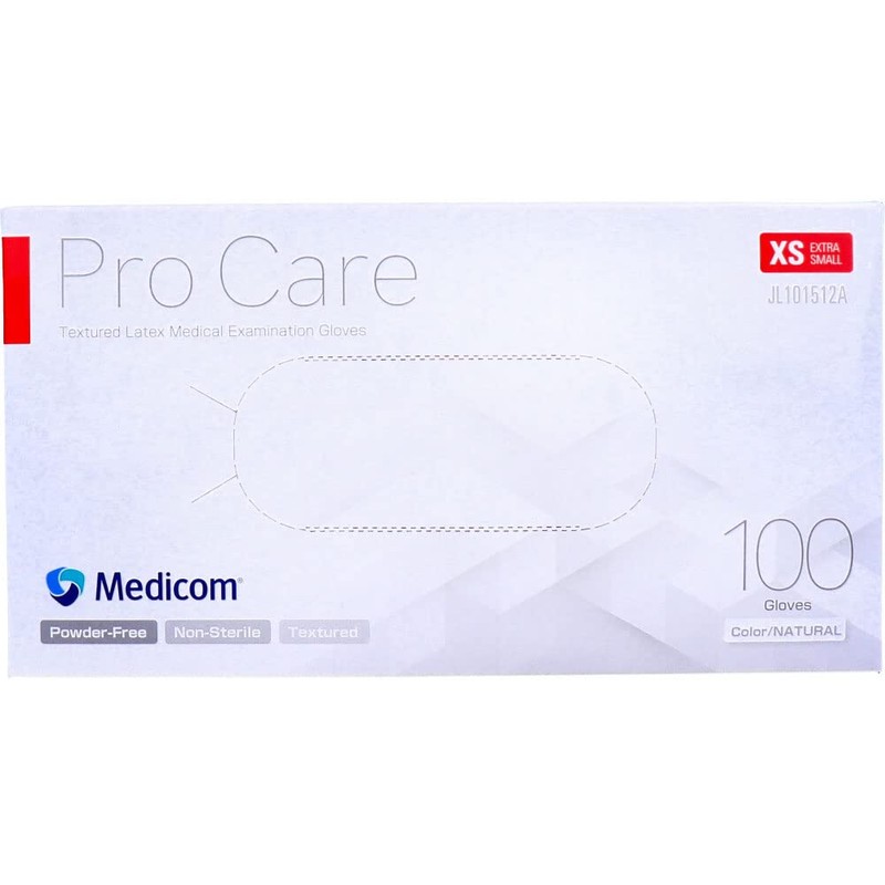 A.R.メディコム・インク・アジア・リミテッド プロケア ラテックスグローブ パウダーフリー XSサイズ 100枚入