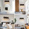 Farmhouse Vanity Light for Bathroom, 3-Light Wood Bathroom Vanity Light