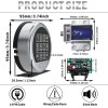 MOUNT Gun Safe Lock Replacement Black Keypad with Solenoid Lock