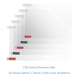 LANEKGU 5PCS verschleißfeste, auslaufsichere Displayschutzfolie für Elegoo Saturn 3, Saturn 3 Ultra Resin LCD 3D-Drucker
