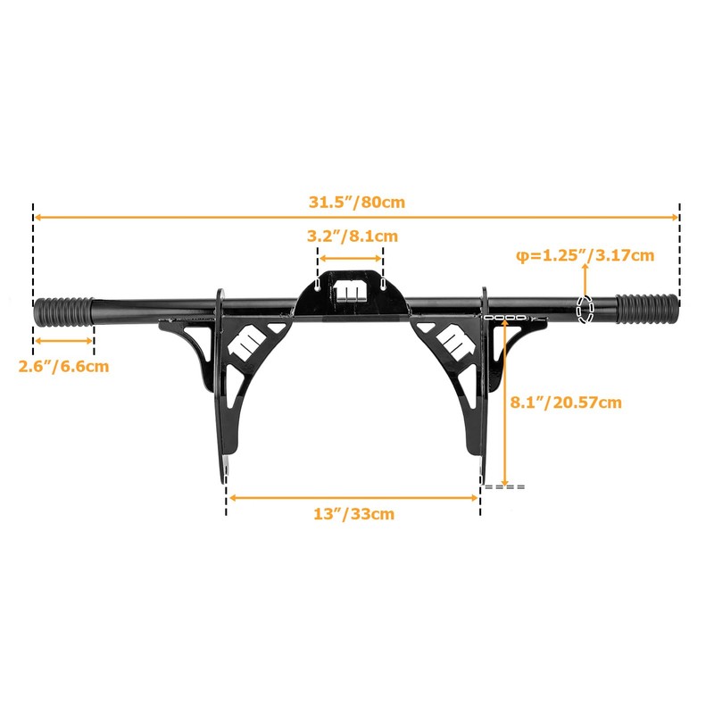 Mofun Front Engine Guard Flat-Out Bar Compatible with Harley Dyna