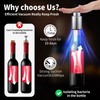 Wine Bottle Stoppers，2-in-1 Vacuum Wine Stopper，Stainless Steel Wine Savers, Reusable