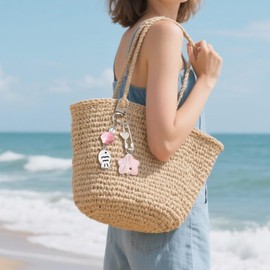 Ocean Starfish Shell Keychain for Women Cute Small Fish Design Suitable for Camera Keys Purse Bag Charms Accessories