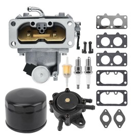WHFZN GT245 Carburettor Carb For John Deere AM134637 GX255 GX335 Carb Compatible with FH641V FH661V FH721V FX850V FH601V FX801V EngineS With Oil Filter Fuel Pump