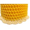 Toilet Paper Cover Yellow Bathroom Round Crochet Handmade
