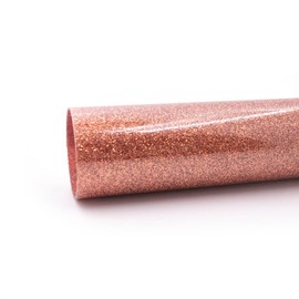 TECKWRAP Glitter Heat Transfer Vinyl Roll - HTV Iron On Flex Film 152 cm x 30 cm (Coffee Gold)