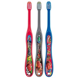 Skater Toothbrush, For Infants, 0-3 Years, Normal Hair Hardness, Set of 3, Cars 16 TB4T