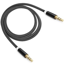 Todlinkoc 3.5mm Stereo Audio Cable Nylon Braided Auxiliary Aux Cord Compatible with Clip 3 Charge 3Pulse 4 Pulse 3 Flip 4 Portable Speakers