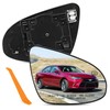 TOP-MAX Passenger Side Mirror Glass Compatible with Toyota Camry 2012-2017,