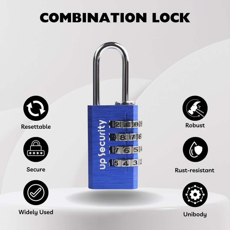 UP Security Combination Lock for Suitcase Luggage, Small Combination Padlock