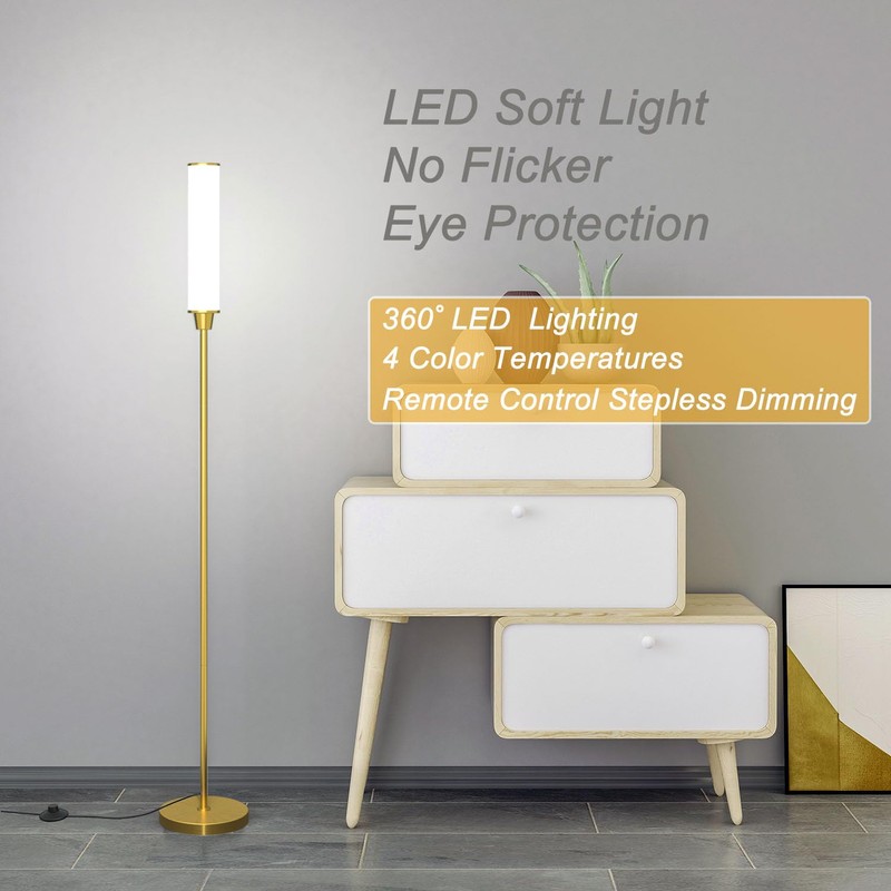 Nukanu Floor Lamp with Remote Control,Bright Floor Lamps for Living