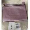 Coach New COACH Pink Wristlet Cardholder Wallet C7215 in Metallic