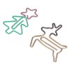 100pcs Paper Clips Lovely Christmas Tree and Deer Shape Metallic