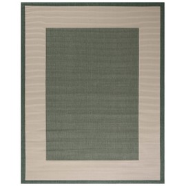 SAFAVIEH Courtyard Collection 8' x 10' Dark Green/Beige CY7987 Indoor/ Outdoor Waterproof Easy Cleaning Patio Backyard Mudroom Area Rug