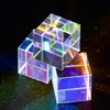 3pcs 2cm Optical Glass X-cube Prism RGB Dispersion Prism for