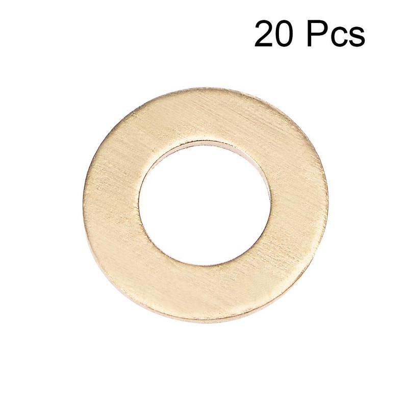 sourcing map 20Pcs 6.3mm x 12mm x 1.5mm Copper Flat