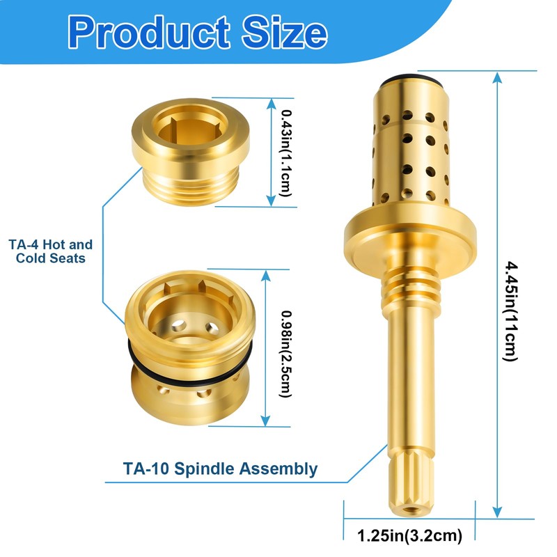 2 Set REB-Valve Rebuild Kit Replacement for Symmons Temptrol Shower