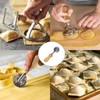Ravioli Stamp Maker Cutter with Roller Wheel Set of 5,