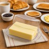 Butter Dish with Lid, Butter Keeper, Plastic Butter Holder Tray