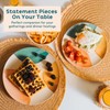 Nook Theory 4 Pack Reusable Bamboo Plates - Non-Toxic Toddler