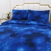 SDIII 3PCS Blue Galaxy Comforter Set Twin, Bed in a