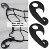 Be In Your Mind 10PCS Black Plastic Hook PVC Car