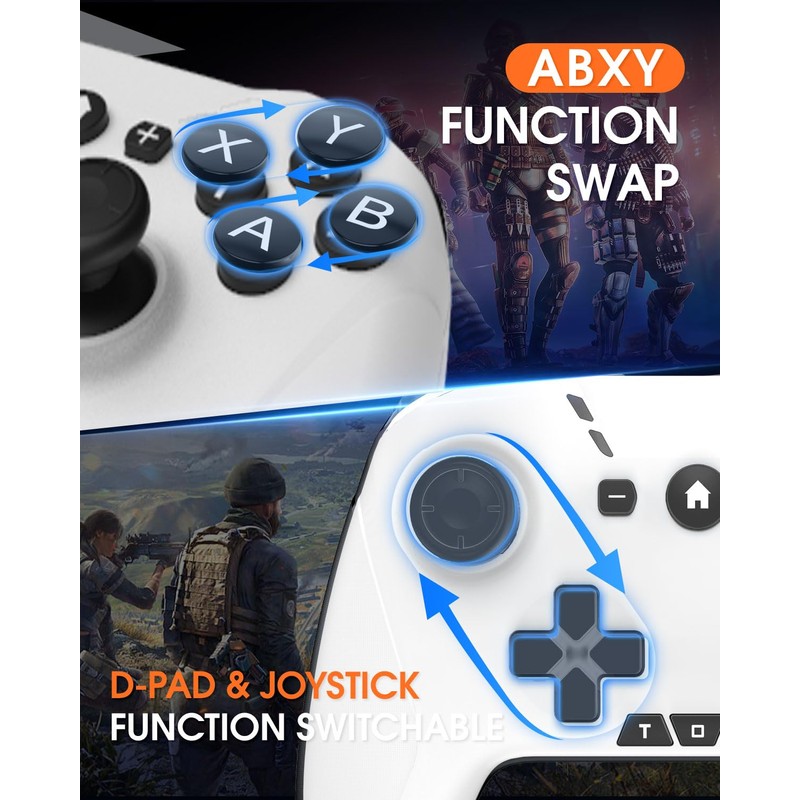 Ligame Switch Pro Controller, Bluetooth Wireless Gamepad for N Switch/Lite/OLED,