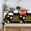 HFBOBP 2 Pack 60th Birthday Tablecloths,54 x 108 inch Disposable