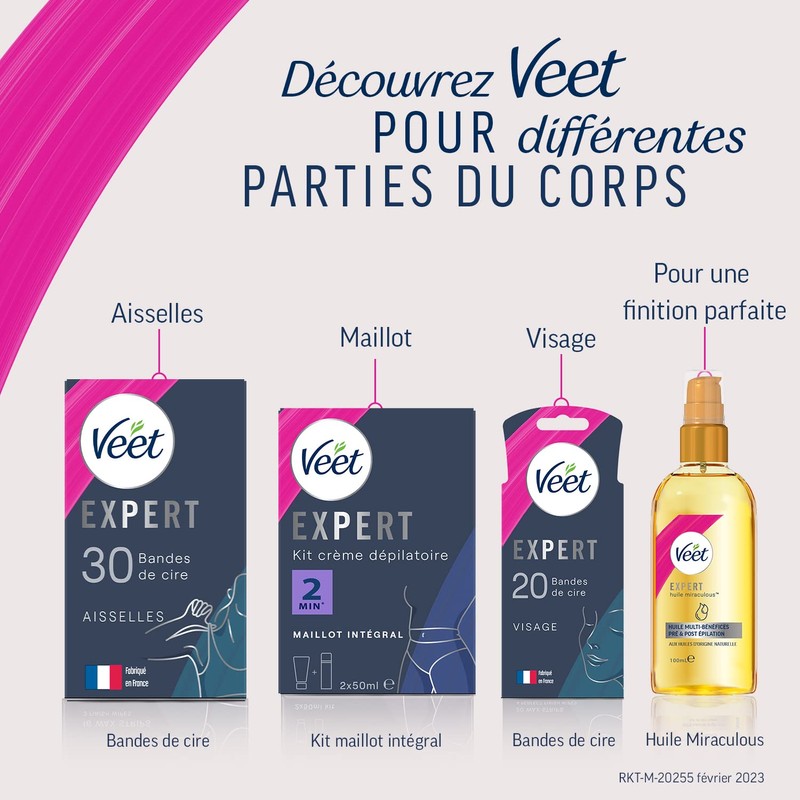Veet Expert - 20 Wax Strips for Body & Legs