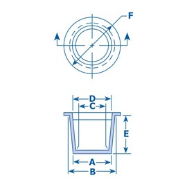 T1.22/1.35RD1 Tapered Cap Plug - OD 1.224-1.355"(31.1-34.4mm), ID 1.161-1.292"(29.5-32.8mm), Flange OD 1.500"(38.1mm) - Red LDPE MOCAP (qty340)