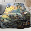 HommomH Mallard Ducks Blanket 50"x60" Lake Wild Animals Soft Fluffy