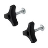 BHSTTNIXP 2 Sets Lawn Mower Handle Bolts,Triangle Nut and Bolts