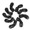 Leather Golf Club Iron Head Covers 9 Piece Set Cat