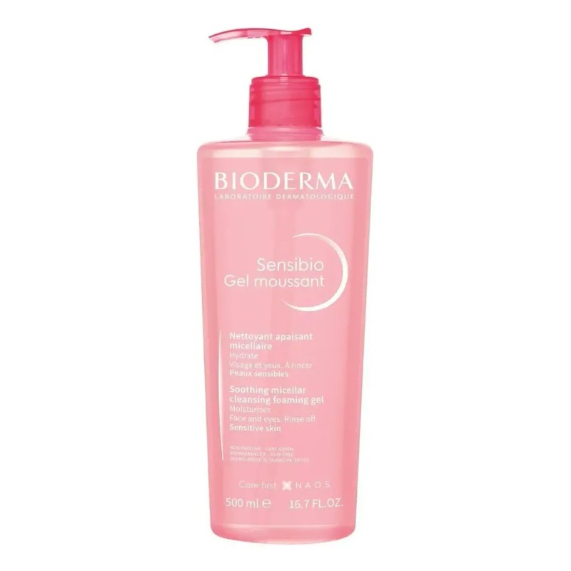 Bioderma Sensibio Gel Moussant Micelar, Limpieza Suave para Piel Sensible,