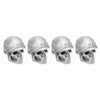 4PCS Tire Valve Caps Skull Style Anti Oxidization Universal for