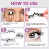 Magnetic Eyelashes With Applicato, Can Be Used Repeatedly, Natural Appearance,