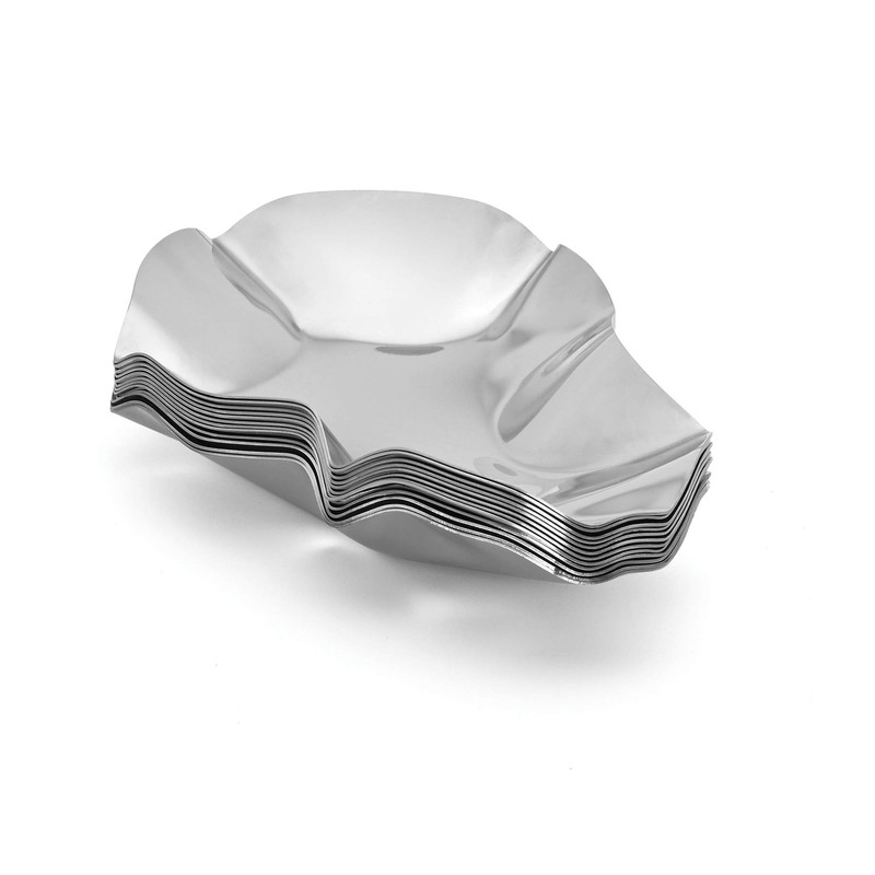 Outset Grillable Shells, Stainless Steel Grillable Oyster Shells, Set of