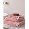 ESSENZA Connect Organic Lines Hand Towel Plain Terry Towel Rose