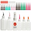 FJNATINH Precision Tip Applicator Bottle, Mini Glue Squeeze Bottle with