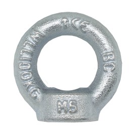 Ring Nuts M6 DIN 582 C15E Pack of 6 Eyelet Nuts Iron Galvanised Stop Medium Load 70 kg High Quality