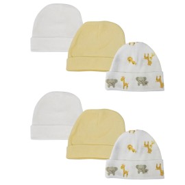 UD_Baby Boy, Baby Girl, Unisex Infant Caps (pack Of 6) Nc_0388