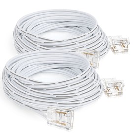 HitLights Extension Cable Wire Cord LED Strip Connectors 2Pcs 6FT 10mm 2 Pin Led Light Strip Jumper Connectors for Led Strips Single Color SMD 2835 5050 COB LED Strip Lights