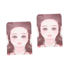 TEHAUX 2sheets Reusable Face Makeup Practice Board Washable Pet Face Painting Template for Makeup Techniques for Beginners and Professionals for Stage and Home Use
