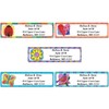 Imagination Assorted Designer Rolled Address Labels with Elegant Plastic Dispenser