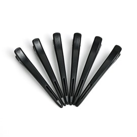 MOLOPPO Black-6 Pack Hair Sectioning Clips for Women, Alligator Hair Clips for Styling & Salon Use, Durable Tools with Strong Grip for Salon & Home