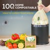 ANECO Compostable Trash Bags 4 Gallon (Flat-Top, 100 Count), Extra